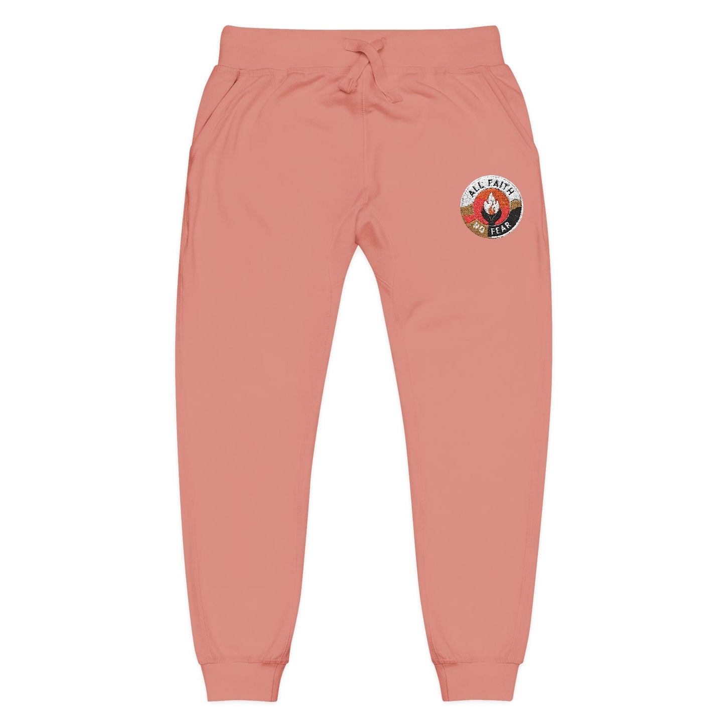 Embroidered Fleece Sweatpants with AFNF Logo