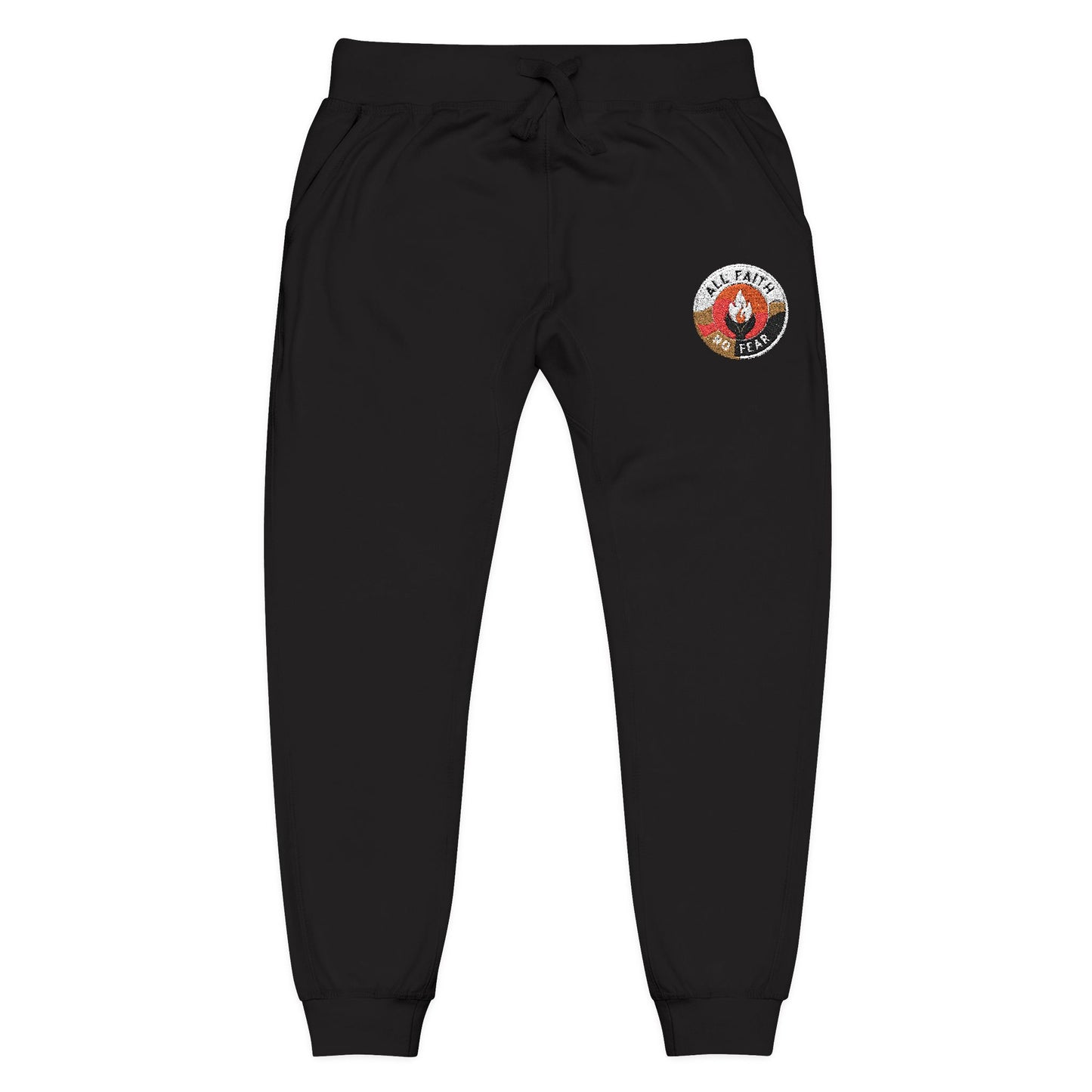 Embroidered Fleece Sweatpants with AFNF Logo