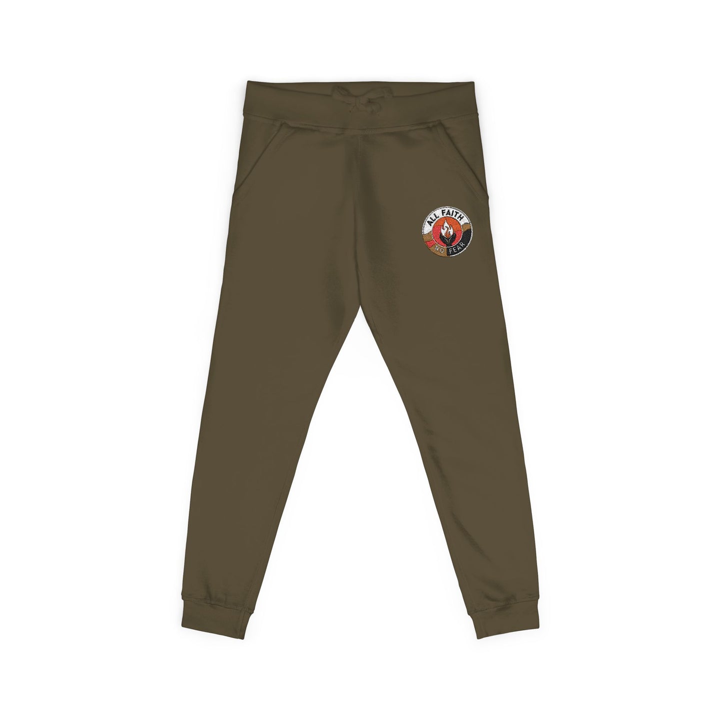 Embroidered Fleece Sweatpants with AFNF Logo